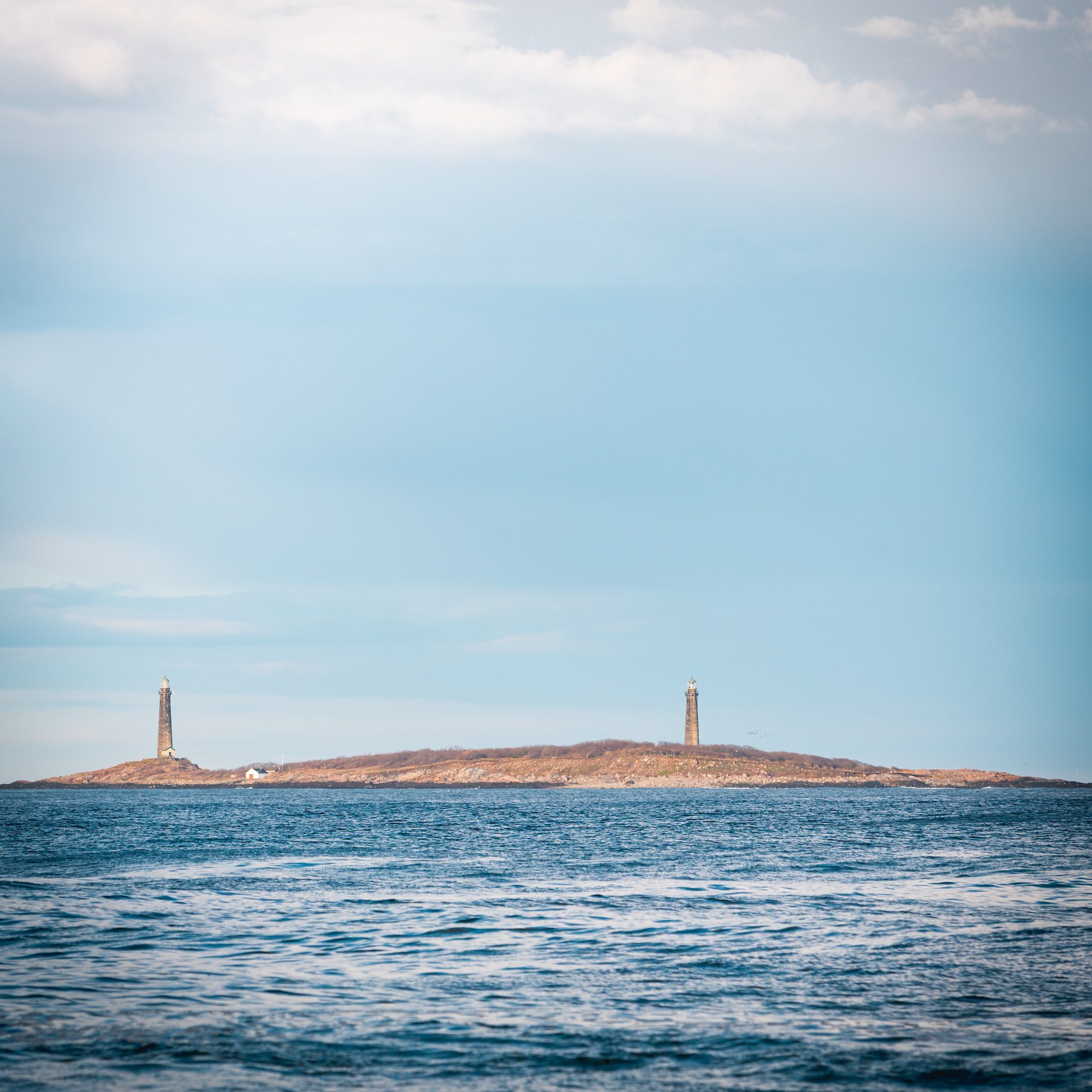 The twin lights on Thacher Island